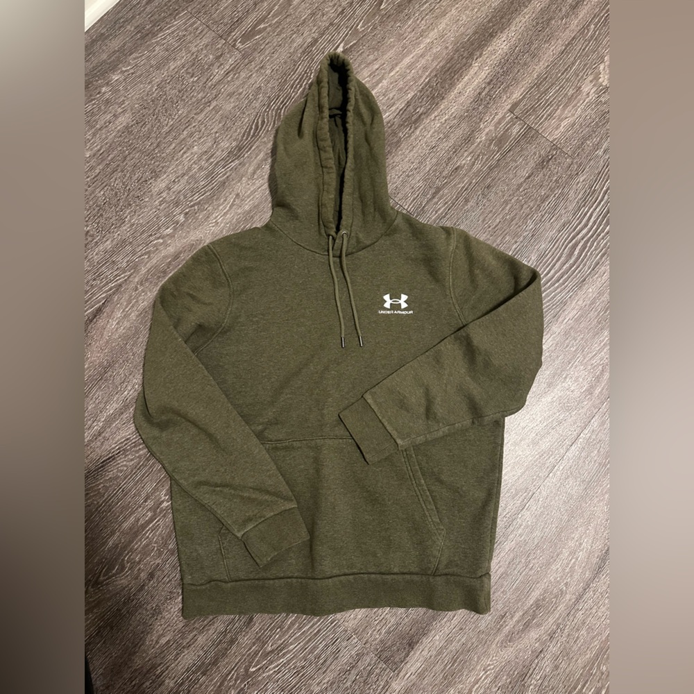 Under Armour Heathered Olive Green Hoodie